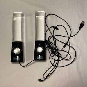Digital Energy Novelty Desktop Dancing Water Speakers Multicolor 3.5mm Aux EUC